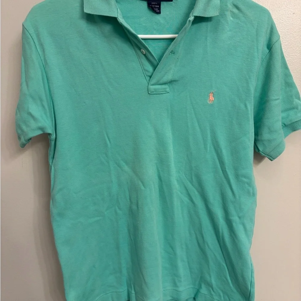 Ralph Lauren Men's mint green short sleeve casual Polo Shirt medium